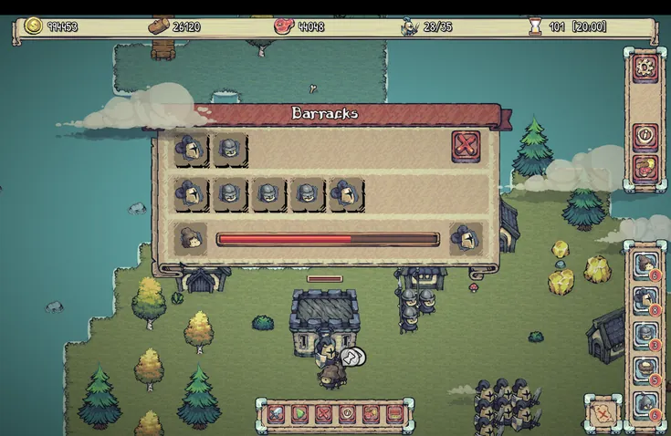 Barracks garrison and unit training